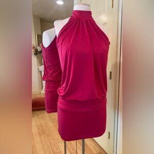 Elegant Pink Sleeveless Dress